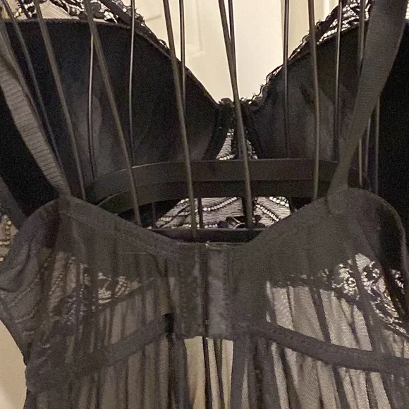 daisy fuentes 1X short black nightie - Picture 3 of 6